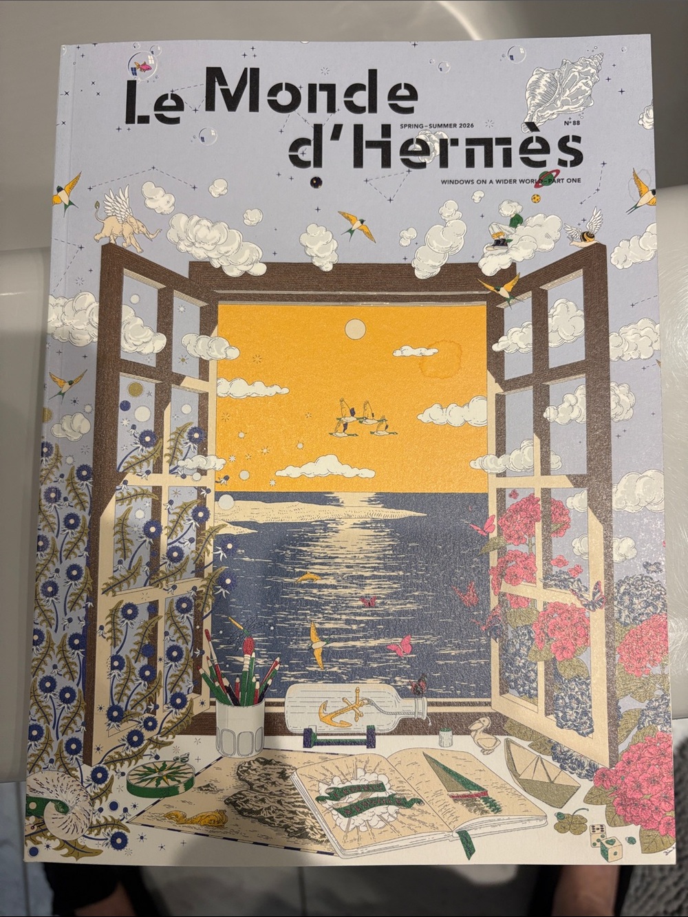 Hermes Le Monde d'Hermes Coffee Table Book - Blue, Yellow, Brown, Pink, Green